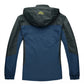 TRVLWEGO Camping Wanderjacke Herren Herbst Outdoor Sportmäntel Klettern Trekking Windbreaker Reise Wasserdichte Jacken Schwarz