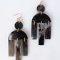 Hoang Hau Buffalo Horn Chandelier Statement Earrings
