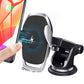 Universal Wireless Car Phone Charger Mount Holder Automatic Clamping