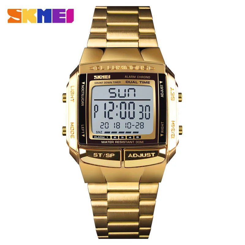 aleSKMEI Military Sports Watches Electronic Mens Watches Top Brand Luxury M Clock Waterproof LED Digital Watch Relogio Masculino