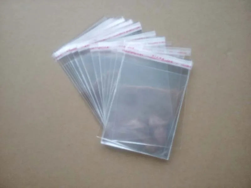 1000 Stück 4x6cm durchsichtige, wiederverschließbare Cellophan-/BOPP-/Polybeutel, transparente OPP-Beutel, Plastiktüten mit selbstklebendem Verschluss für Schmuck