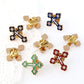 Emaille-Broschen Anstecknadeln Kruzifix Heiliger Christus Metallabzeichen Kreuz-Reversnadeln für Kleidung Vintage-Boutonnière Kragen Schmuck
