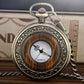 Vintage Wood Round Case Pocket Watch Luxury Quartz Analog Half Hunter for Men Women Fob Wooden Watch with Chain Top Gift Ulzzang