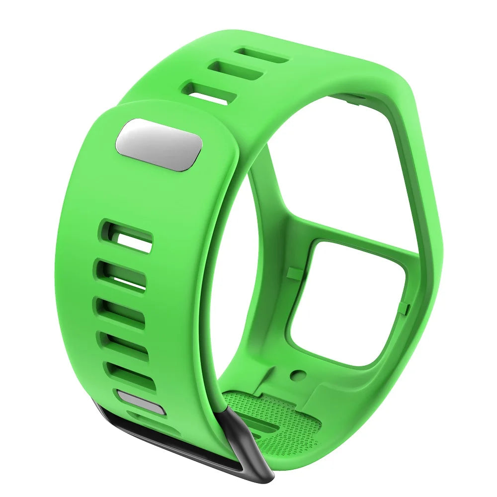 ANBEST Silikonarmband für TomTom Runner 2/3 Spark/3 Armband Sportuhr für TomTom Uhrenarmband Hochwertiges Uhrenarmband