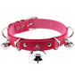 Big Bell Choker Collar For Women Girls Necklace  Metal Leather Chocker Goth Anime Cosplay Jewelry Accessories