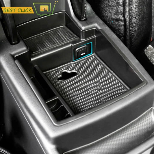 Armlehnen-Aufbewahrungsbox für AUDI Q5 2009-2017 Mittelkonsole Ablagefach Handschuhfachhalterung Auto-Organizer 2010 2011 2012 2013 2014 2015