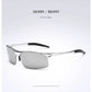 AORON Polarisierte Herren-Sonnenbrille für Autofahrer, Aluminium-Magnesium-Rahmen, Sport-Sonnenbrille, Fahrer-Retro-Brille, UV400, Blendschutz