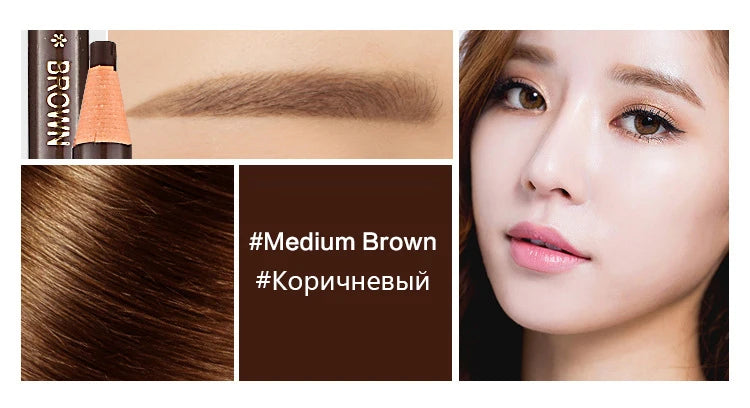 10pcs Eyebrow Pencil Women Makeup Tint Waterproof Hensi Cheap Pencil Black Brown Available Natural Beauty Cosmetics Wholesale