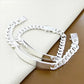 DOTEFFIL 925 Sterling Silber 2 Stücke Armband 10mm Glatte Seitenkette für Herren Damen Hochzeit Verlobung Party Schmuck