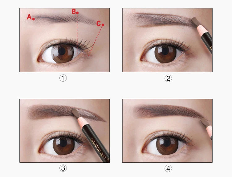 10pcs Eyebrow Pencil Women Makeup Tint Waterproof Hensi Cheap Pencil Black Brown Available Natural Beauty Cosmetics Wholesale