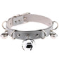 Big Bell Choker Collar For Women Girls Necklace  Metal Leather Chocker Goth Anime Cosplay Jewelry Accessories