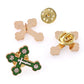 Emaille-Broschen Anstecknadeln Kruzifix Heiliger Christus Metallabzeichen Kreuz-Reversnadeln für Kleidung Vintage-Boutonnière Kragen Schmuck