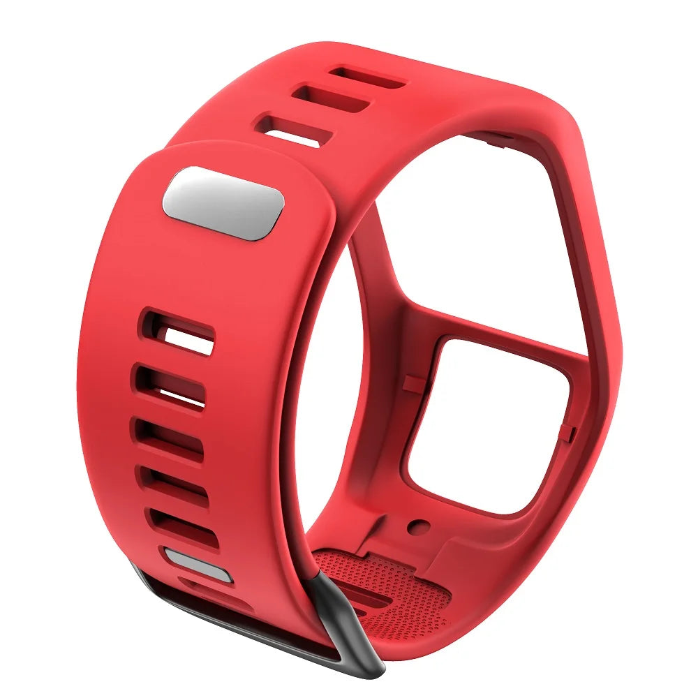 ANBEST Silikonarmband für TomTom Runner 2/3 Spark/3 Armband Sportuhr für TomTom Uhrenarmband Hochwertiges Uhrenarmband