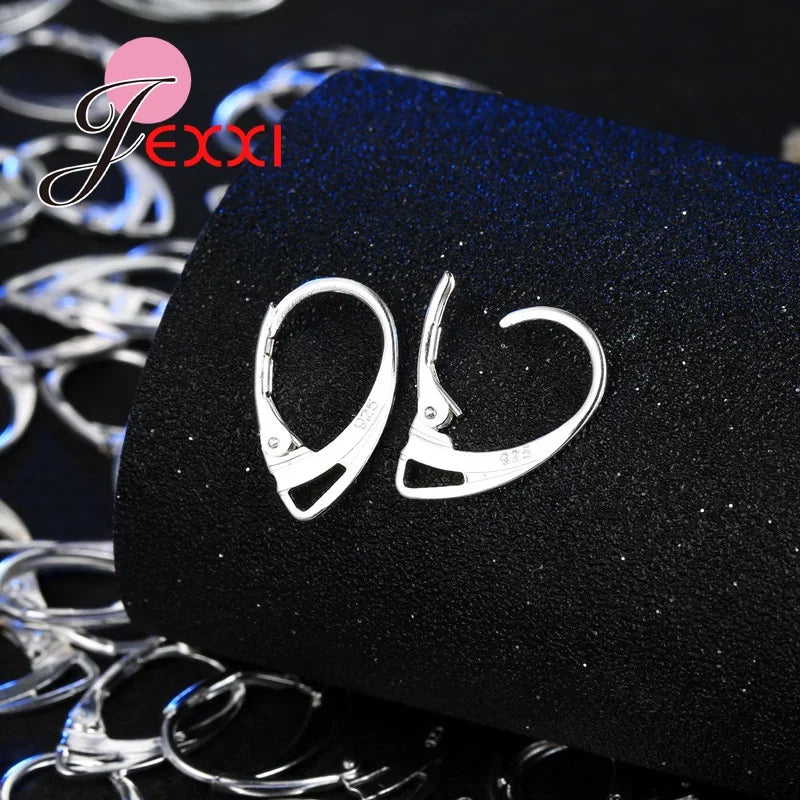 100 Stücke/Charge 925 Sterling Silber Haken Ohrdraht Ohrringe Zubehör DIY Ohrring Schneller Versand