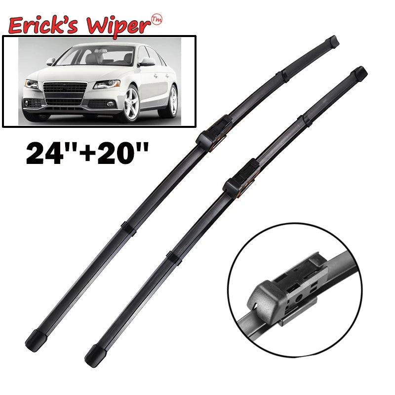 Erick's Wiper LHD Front Wiper Blades For Audi A4 B8 B9 Allroad 2008 - 2023 Windshield Windscreen Window Car Rain Brushes 24"+20"