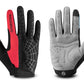 ROCKBROS Fahrradhandschuhe Schwammpolster Lange Finger Motorradhandschuhe für Fahrrad Mountainbike Handschuhe Touchscreen MTB Handschuhe