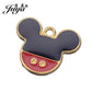 JUYA 15pcs Enamel Mouse Charm Pendants For Jewelry Making Women Kids DIY Necklace Handmade Findings Crafts Accessories