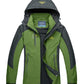 TRVLWEGO Camping Wanderjacke Herren Herbst Outdoor Sportmäntel Klettern Trekking Windbreaker Reise Wasserdichte Jacken Schwarz