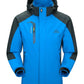 TRVLWEGO Camping Wanderjacke Herren Herbst Outdoor Sportmäntel Klettern Trekking Windbreaker Reise Wasserdichte Jacken Schwarz