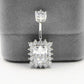 Bauchpiercing aus 925er Sterlingsilber, quadratischer Zirkonia, modischer Bauchnabel-Piercingschmuck