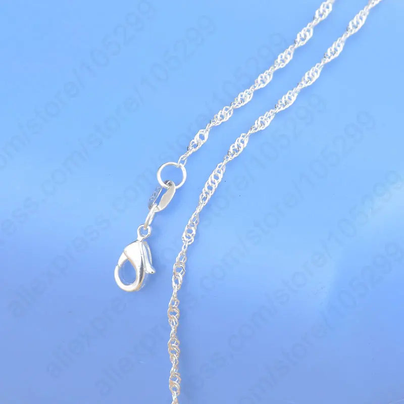 Neueste Musterbestellung 20 Stück, 20 Designs, 18 Zoll Echte 925 Sterling Silber Schmuck Halsketten-Sets mit Gliederketten und Karabinerverschlüssen