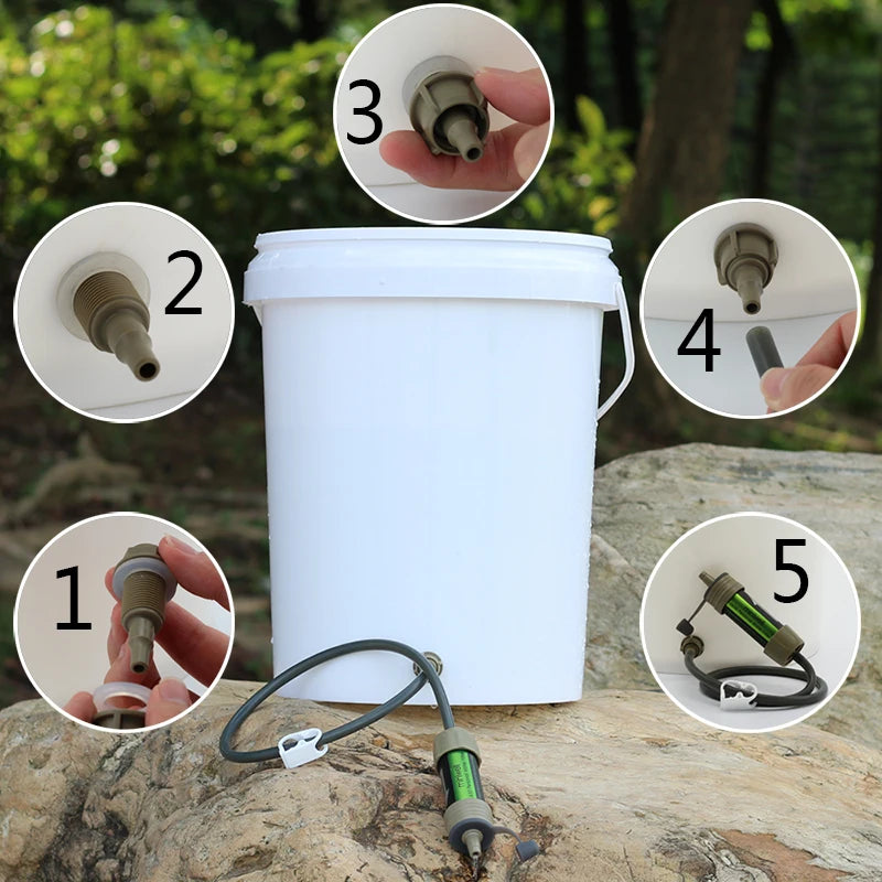 Miniwell L630 Personal Camping Purification Water Filter Straw for Survival or Emergency Supplies