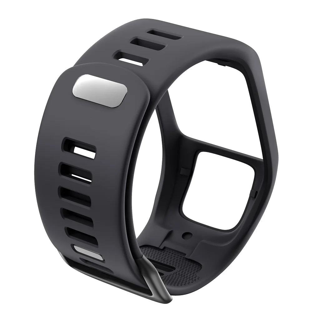 ANBEST Silikonarmband für TomTom Runner 2/3 Spark/3 Armband Sportuhr für TomTom Uhrenarmband Hochwertiges Uhrenarmband