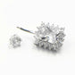 Bauchpiercing aus 925er Sterlingsilber, quadratischer Zirkonia, modischer Bauchnabel-Piercingschmuck