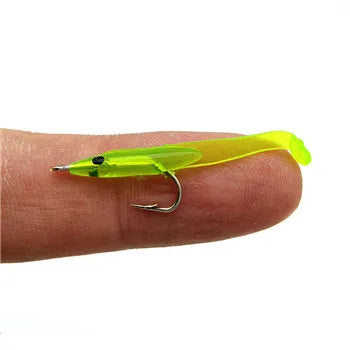 SUNMILE 30pcs 0.3g 35mm Eel Soft Fishing Lure Pesca Peche Tackle Wobblers Fish Lures Carp Leurre Souple Soft baits