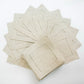 12 Pieces White Napkins Hemstitched Cocktail Napkin For Party Wedding Table Cloth Linen Napkins Fabric Cotton Dinner Napkin