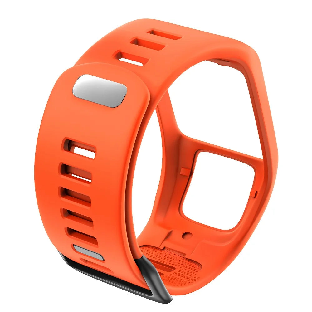 ANBEST Silikonarmband für TomTom Runner 2/3 Spark/3 Armband Sportuhr für TomTom Uhrenarmband Hochwertiges Uhrenarmband