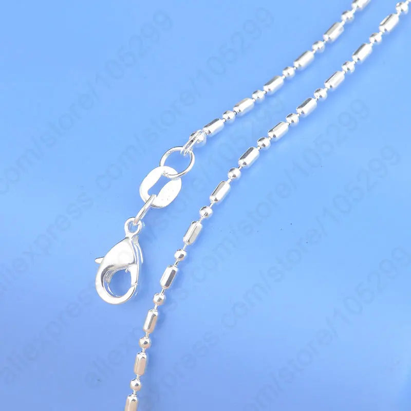Neueste Musterbestellung 20 Stück, 20 Designs, 18 Zoll Echte 925 Sterling Silber Schmuck Halsketten-Sets mit Gliederketten und Karabinerverschlüssen
