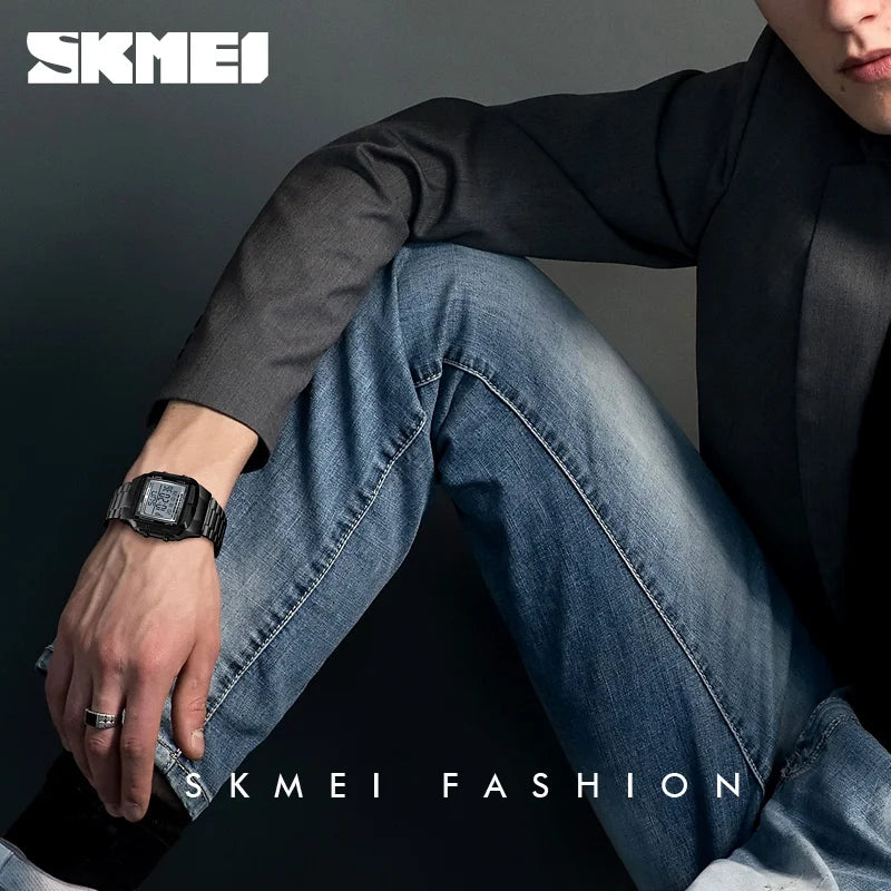 aleSKMEI Military Sports Watches Electronic Mens Watches Top Brand Luxury M Clock Waterproof LED Digital Watch Relogio Masculino