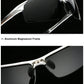 AORON Polarisierte Herren-Sonnenbrille für Autofahrer, Aluminium-Magnesium-Rahmen, Sport-Sonnenbrille, Fahrer-Retro-Brille, UV400, Blendschutz
