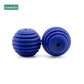 Bopoobo 10 Stück Silikonperlen Baby-Beißring Runde Spiralperlen Lebensmittelqualität 15mm DIY Gewindebohrung BPA-freie Perlen Baby-Beißringe