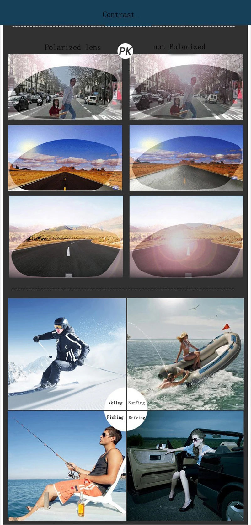 AORON Polarisierte Herren-Sonnenbrille für Autofahrer, Aluminium-Magnesium-Rahmen, Sport-Sonnenbrille, Fahrer-Retro-Brille, UV400, Blendschutz