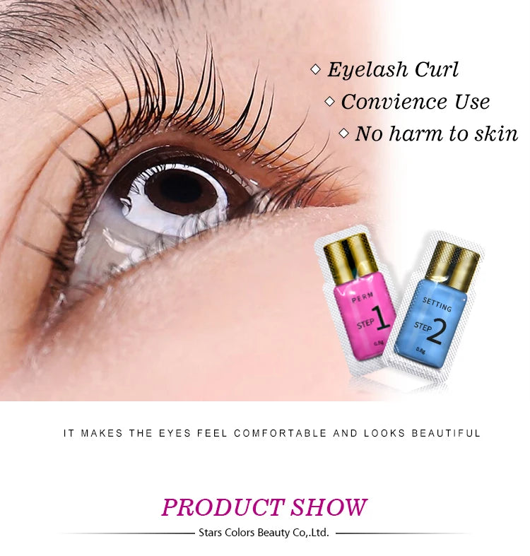 10 Paar/Beutel Wimpernlifting Lotion Sachet 0,8g pro Beutel Wimperndauerwelle und Fixierlotion 8-12 Minuten Lifting Wimpern Augen Make-up Tools