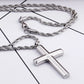 Kalen Mode Kreuz Halsketten Für Männer Hochglanzpoliert 50cm Edelstahl Kreuz Schmuck Halskette Männlich Günstiger Schmuck