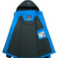 TRVLWEGO Camping Wanderjacke Herren Herbst Outdoor Sportmäntel Klettern Trekking Windbreaker Reise Wasserdichte Jacken Schwarz
