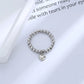 Handgewebter Liebesperlenring Mode Damen Herren Runder Kugelperlen verstellbarer Retro-Ring Schmuck