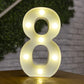 Letter Alphabet LED Lights Luminous Number Lamp Decor Battery Night Light for Home Wedding Birthday Christmas Party Decoration