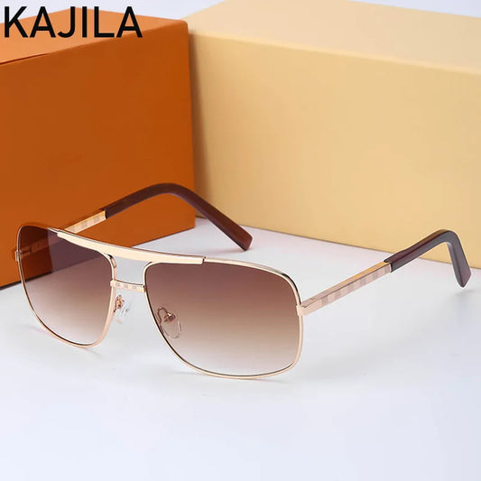 Vintage Eckige Herren Sonnenbrille Braun 2025 Luxusmarke Retro Klassische Sonnenbrille Für Männer UV400 Oculos De Sol Masculino Großhandel