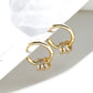 Authentic 925 Sterling Silver Dainty Small Zircon Inlaid Round Circle Hoop Earrings for Women Gold Earrrings Jewelry