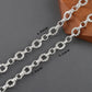 YEGUI C257, DIY-Kette, 18 Karat vergoldet, Kupfer, rhodiniert, Anhänger, Schmuckzubehör, Schmuckherstellung, DIY-Armbandkette, 1m/Los