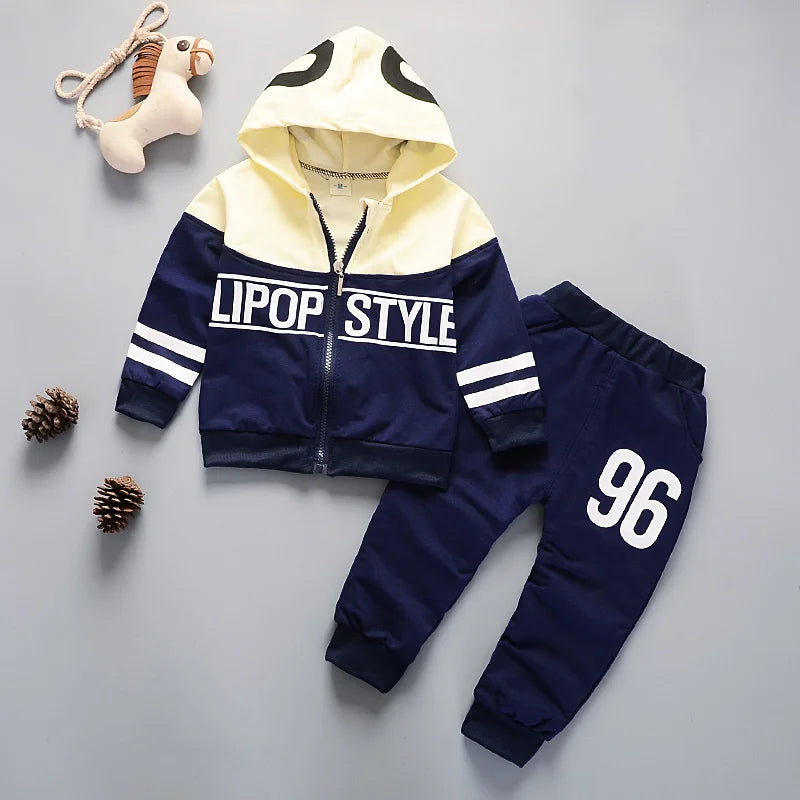 Neuer Frühling Herbst Baby Freizeit Trainingsanzug Kinder Jungen Mädchen Hoodies Hosen 2tlg/Sets Kinder Baumwollkleidung Säugling Mode Sportbekleidung