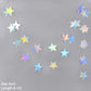 Laser Silber Papier Stern Girlande Banner Happy Birthday Party Dekoration Mädchen Junge Babyparty Hochzeit Wandbehang Dekor