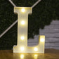 Letter Alphabet LED Lights Luminous Number Lamp Decor Battery Night Light for Home Wedding Birthday Christmas Party Decoration