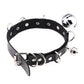 Big Bell Choker Collar For Women Girls Necklace  Metal Leather Chocker Goth Anime Cosplay Jewelry Accessories