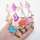 10 Stück/Los Kleine Mädchen-Haarspangen Glitzernde Herzchen Geburtstagsgeschenk Baby Mädchen Haar-Accessoires Kinder Haarspange für Kinder