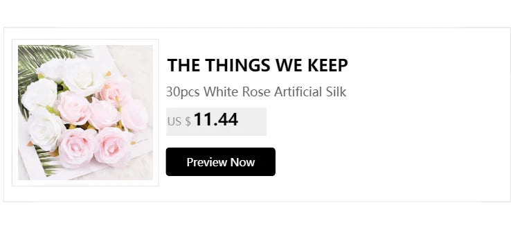 30pcs/7-8cm White Rose Artificial Silk Flower Heads DIY Wedding Home Birthday Party Decoration Wreath Scrapbooking Fake Flowers